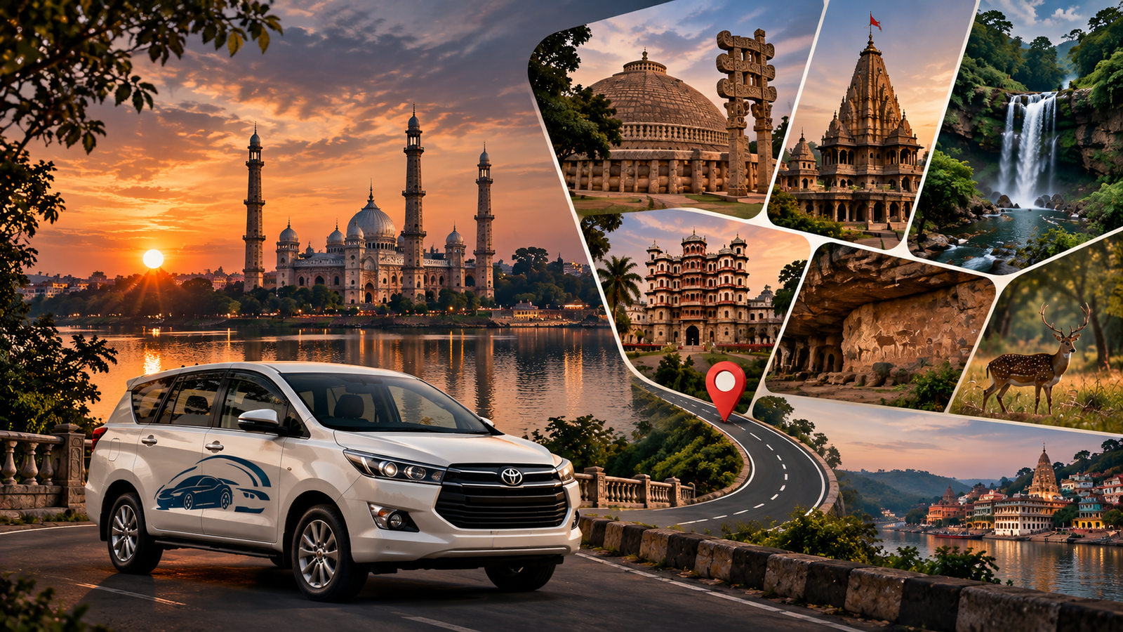 Cab Booking in Bhopal — CabMantra Gets You to Indore, Pachmarhi, Ujjain, Sanchi & Beyond